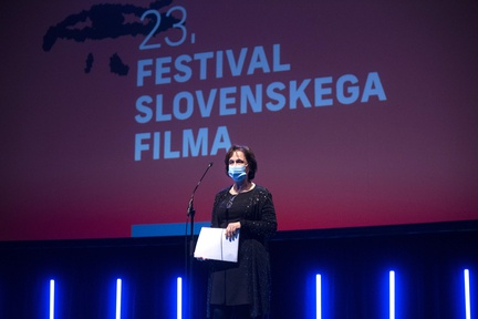 Jelka Strgel at an event organized by: FSF - Festival slovenskega filma.