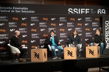 Vlado Bulajić, Darko Sinko, Dejan Spasić at an event organized by: San Sebastián Film Festival.