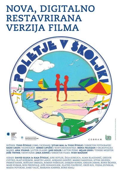 Plakat: Poletje v školjki (1986).