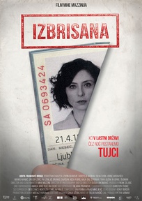 The poster for Izbrisana (2018). In this photo:  Judita Franković Brdar