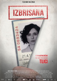 Plakat: Izbrisana (2018). Na fotografiji: Judita Franković Brdar