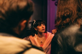 Živa Selan on the set of Srečen dan mrtvih (2025).