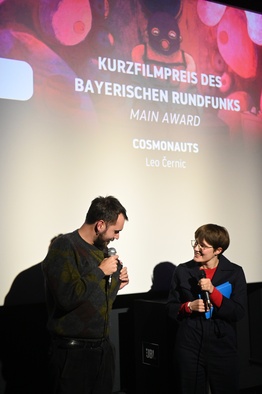 Leo Černic na dogodku 32. Kurzfilmwoche Regensburg.