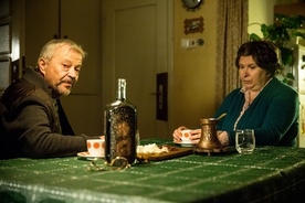 Emir Hadžihafizbegović, Jasna Žalica on the set of Nekoč so bili ljudje (2021).