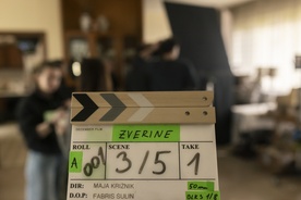 fotografija s snemanja Zverine (s.d.)