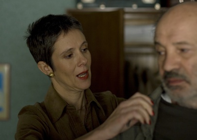 Nataša Ralijan, Mustafa Nadarević na snemanju filma Piran - Pirano (2010).