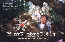 Plakat: M.arK.obreC.elj (2000). Na fotografiji: Marko Brecelj
