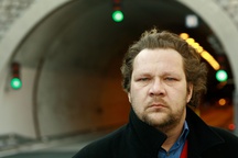 Primož Pirnat on the set of Tunel (2017).