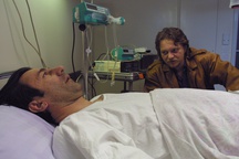 Dragan Bjelogrlić, Branko Đurić (I) v filmu Kajmak in marmelada (2002).