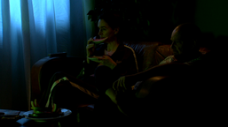 Petra Govc, Peter Musevski v filmu Poslušajte, gospod Marjan (2019).