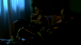 Petra Govc, Peter Musevski v filmu Poslušajte, gospod Marjan (2019).