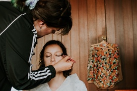 Lea Behek, Maša Bogataj on the set of Masharik ~ Stran od oči (2022).