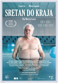 The poster for Srečen za umret (2012).