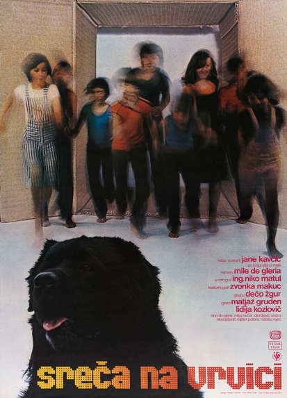 Plakat: Sreča na vrvici (1977).