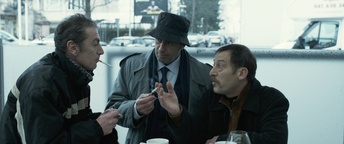 Robert Prebil, Žiga Saksida, Janez Škof (I) v filmu Anina provizija (2017).