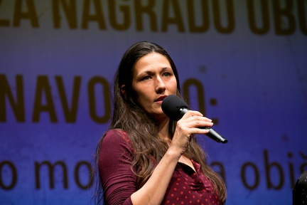 Barbara Zemljič at an event organized by: Muvit 6x60.