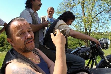 Emir Hadžihafizbegović na snemanju filma Šanghaj (2012).
