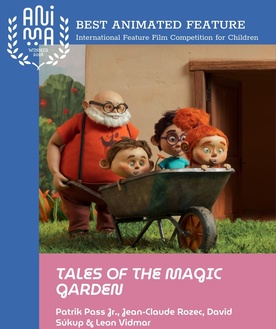 The poster for Tales from the Magic Garden (2025).
