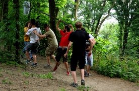 fotografija s snemanja Na novo (2015)