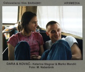 Marko Mandić, Katarina Stegnar na snemanju filma Barabe! (2001).