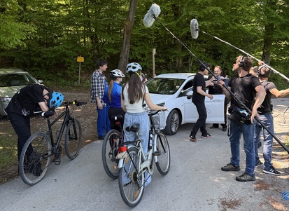 fotografija s snemanja Totalna rulerka (s.d.)