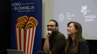 Jasna Pintarič, Lev Predan Kowarski na dogodku Kino Slovenija.