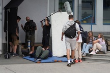 fotografija s snemanja Smrdljivc (2025)