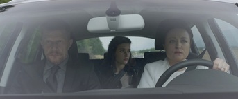 Nataša Barbara Gračner, Doroteja Nadrah, Borut Veselko v filmu Talenti (2014).