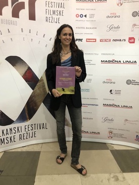 Katarina Stegnar na dogodku 1. Balkanski festival filmske režije.