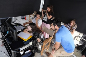 Filip Jembrih Jandras on the set of Smrdljivc (2025).