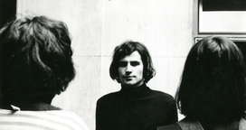 Archival image of Andraž Šalamun used in OHO Film (2025).