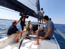 photo from set Morjepisci (2025)