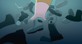 Kader iz filma Plavutarji (s.d.)