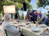 fotografija s snemanja Viseči most (s.d.)