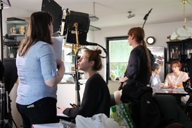 fotografija s snemanja Veverce (2015)