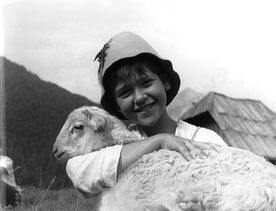 Velimir Gjurin na snemanju filma Srečno Kekec (1963).