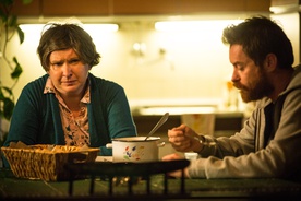 Moamer Kasumović, Jasna Žalica na snemanju filma Nekoč so bili ljudje (2021).