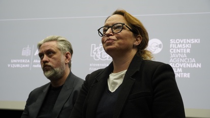 Klemen Dvornik, Petra Vidmar (I) na dogodku Kino Slovenija.
