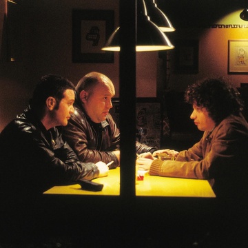 Matjaž Latin, Zoran More, Primož Petkovšek v filmu Porno film (2000).