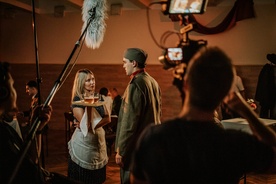 fotografija s snemanja Ostri vrh (2025)