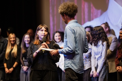 Ester Ivakič na dogodku 36. Liffe - Ljubljanski mednarodni filmski festival.