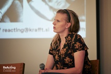 Maruša Majer at an event organized by: KRAFFT - igralski filmski festival.