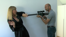 Boris Ostan, Judita Zidar v filmu Vroča lazanja (2014).