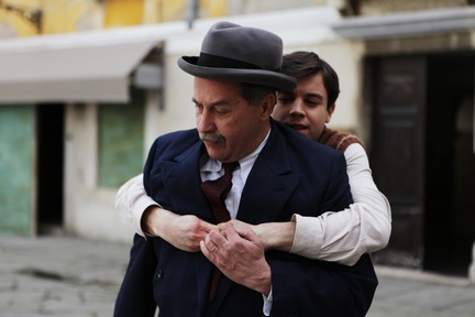 Francesco Borchi, Marko Sosič na snemanju filma Piran - Pirano (2010).