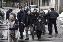 Silvo Božič, Marko Bukvič, Renato Jenček, Marko Mandić, Lara Volavšek v filmu Inferno (2014).