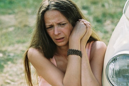 Sonja Savić na snemanju filma Odgrobadogroba (2005).