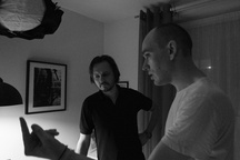 Jan Fabris, Blaž Setnikar on the set of Klarin ples (2023).