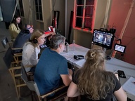 fotografija s snemanja Tartuferije (s.d.)