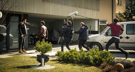 Miloš Srdić na snemanju filma Nekoč so bili ljudje (2021).