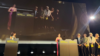 Ana Marija Veselčić na dogodku 78. Locarno Film Festival.